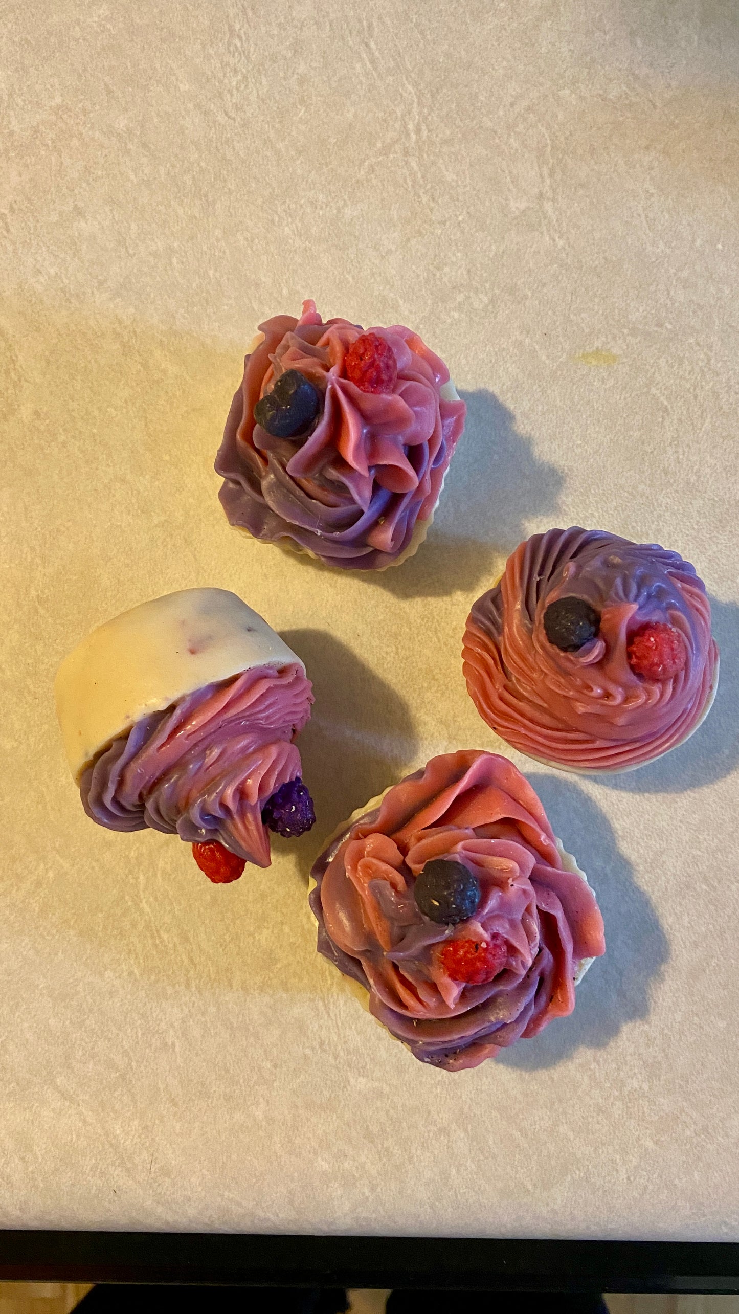 Sweet Cherry-Cupcake Soaps